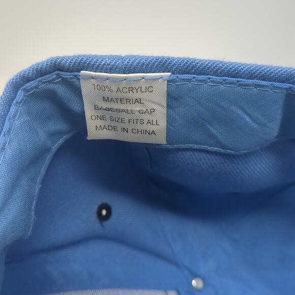 Chicago Strapback Baseball Cap Blue One Size Adjustable Embroidered Lightweight - Picture 9 of 9